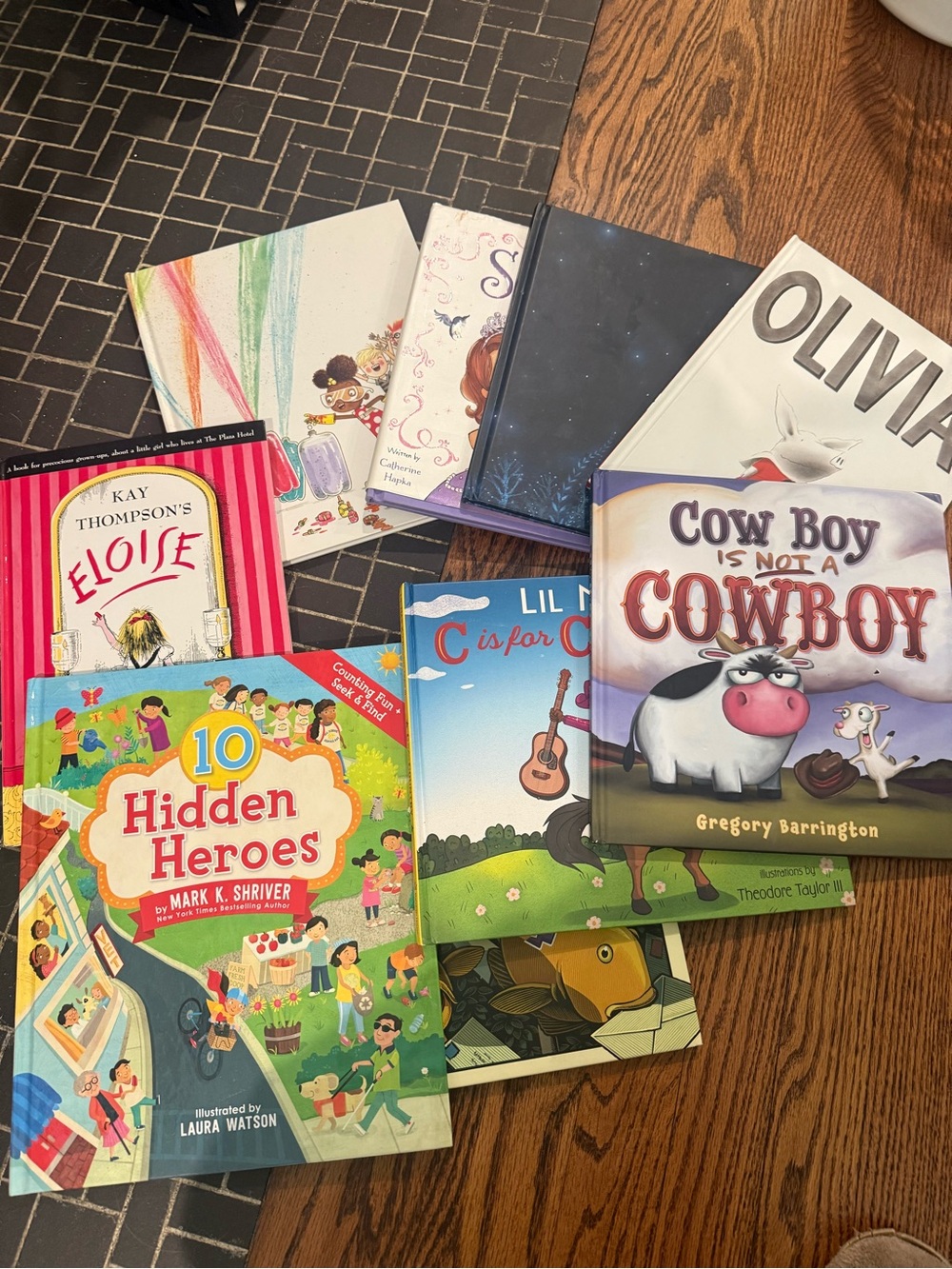 Lot of kids hard back books